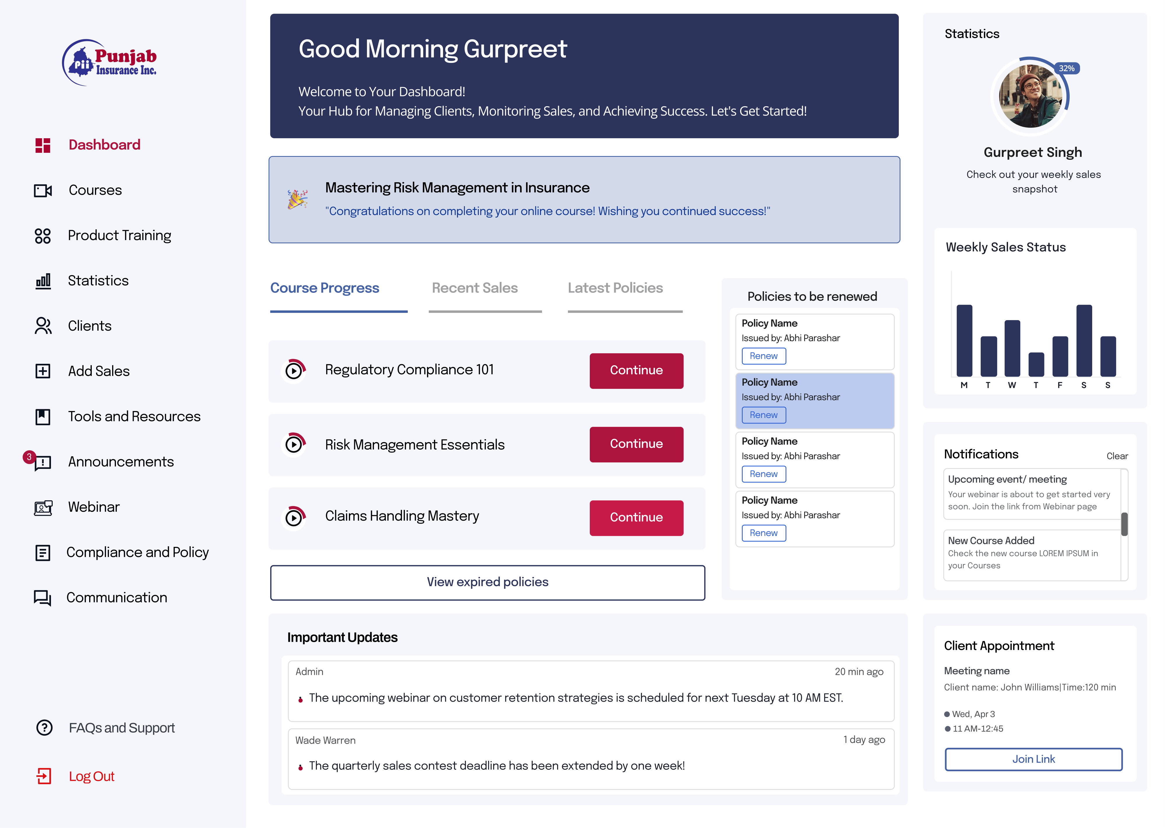 Broker Training & Client Management Platform